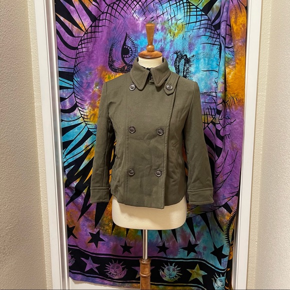 🌈 Lovely modern button pea coat - Picture 5 of 13